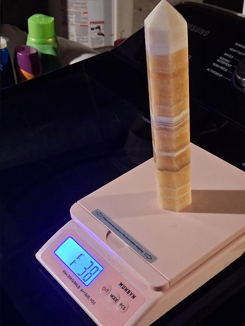 Orange Calcite Crystal Tower "mexican onyx"